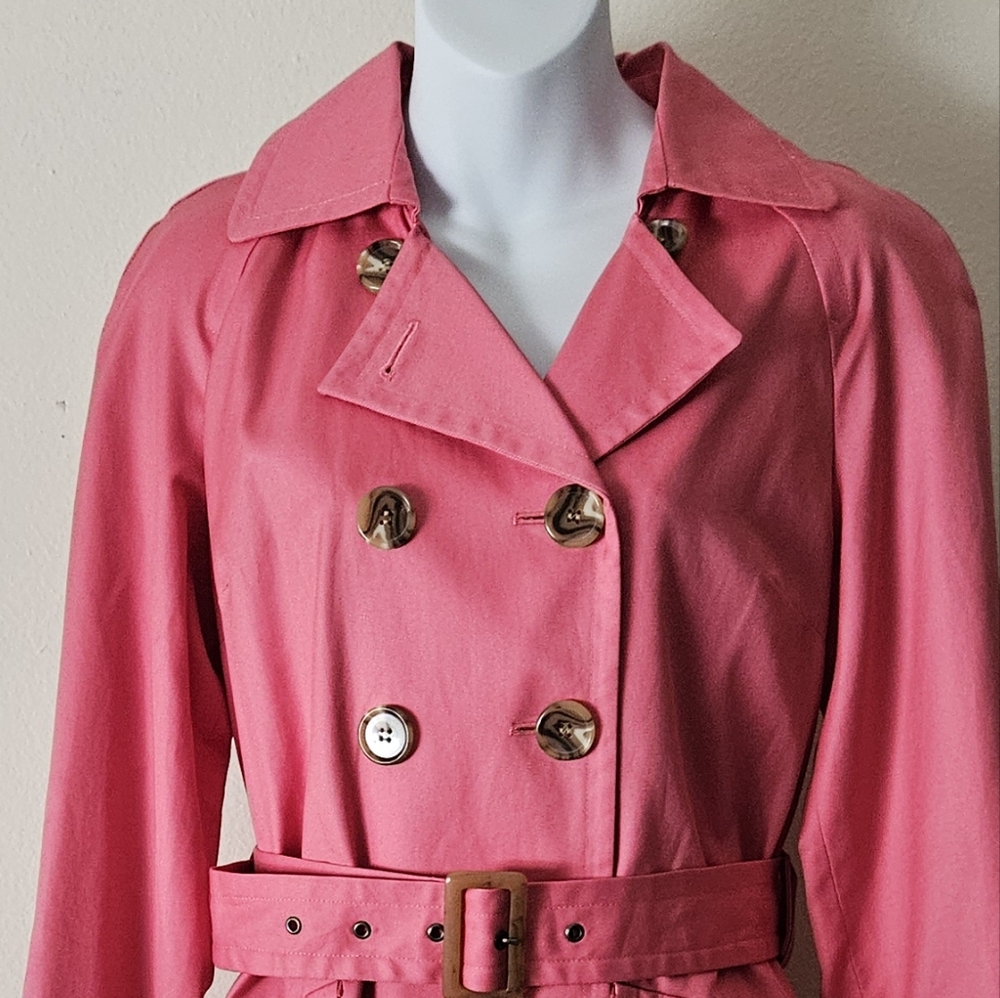 JM Collection Trench Coat - Picture 2 of 13